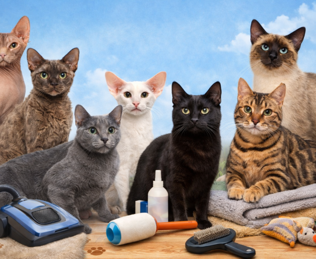 cat breeds, non shedding cat breeds, cat breeds that dont shed, cat breeds don't shed, cat breeds with minimal shedding