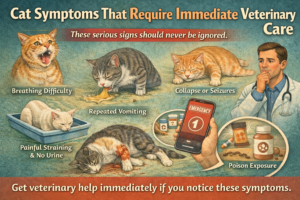 Cat Symptoms, Sneezing, Limping,cat drooling, Cats heavy breathing