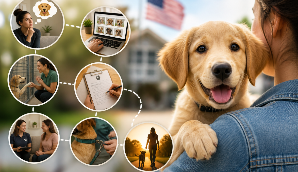 how to adopt a dog in USA, dog adoption process