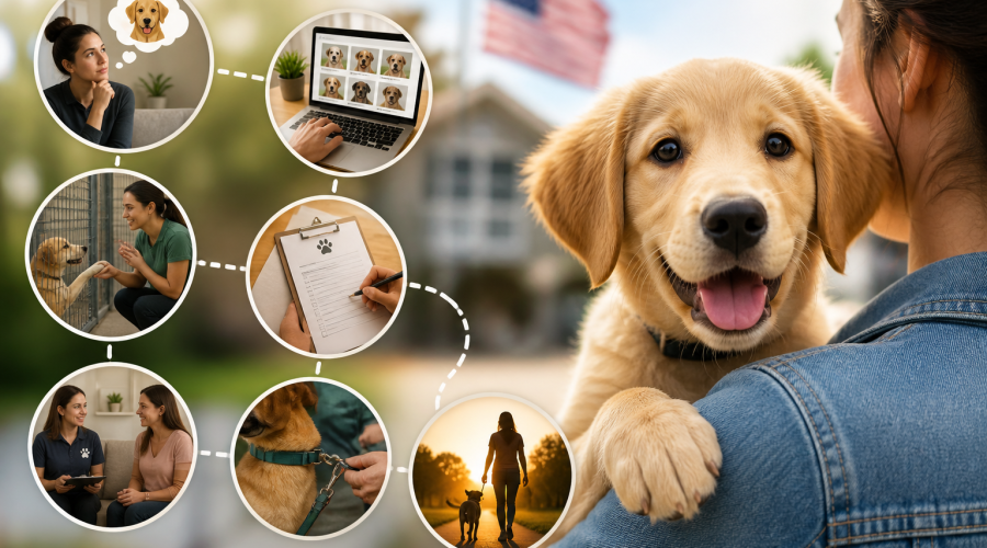 how to adopt a dog in USA, dog adoption process