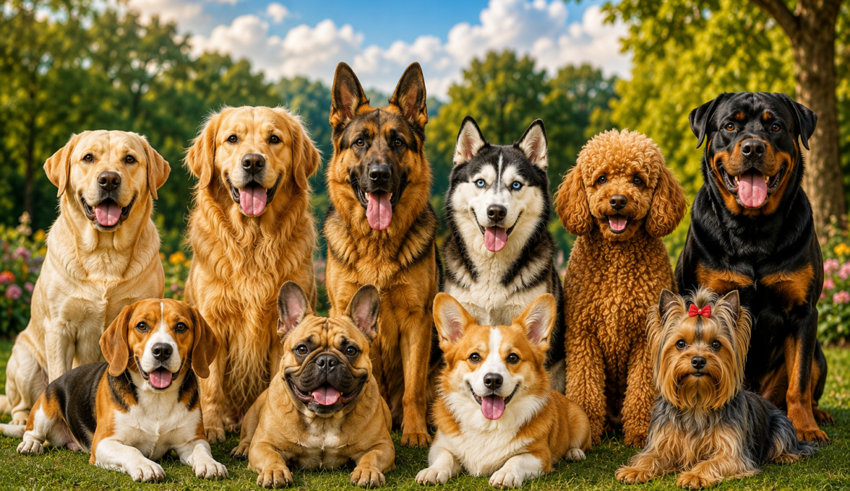 Dog Breeds, different types of dogs, most popular dog breeds, dog breeds for families, best dog breeds worldwide