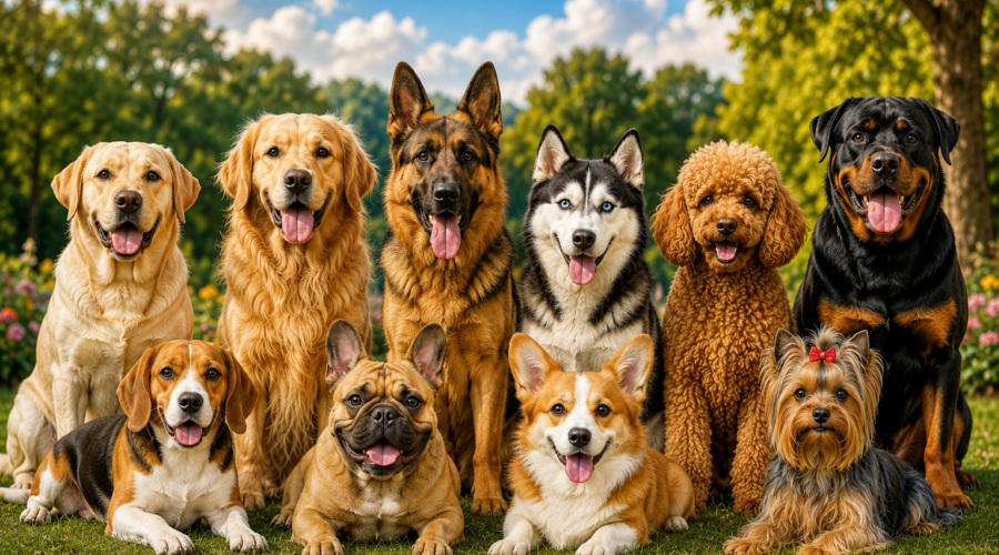 Dog Breeds, different types of dogs, most popular dog breeds, dog breeds for families, best dog breeds worldwide