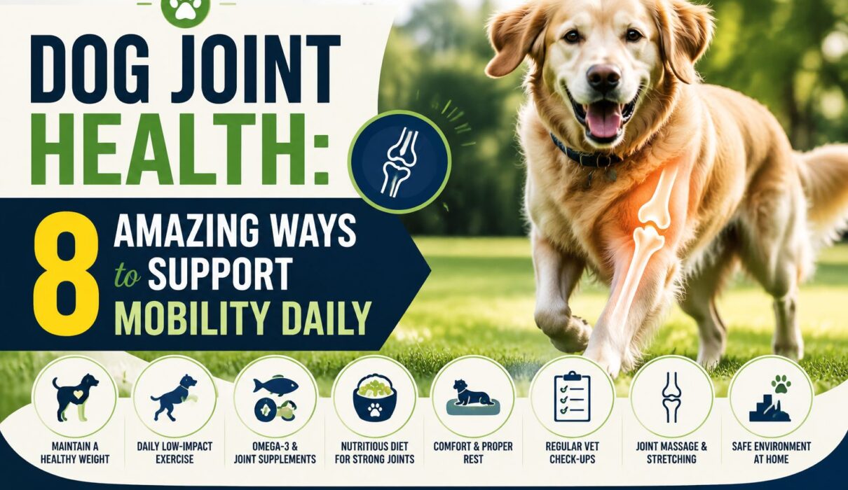Dog Joint Health: Golden Retriever Supporting Mobility with Healthy Joint Care Tips