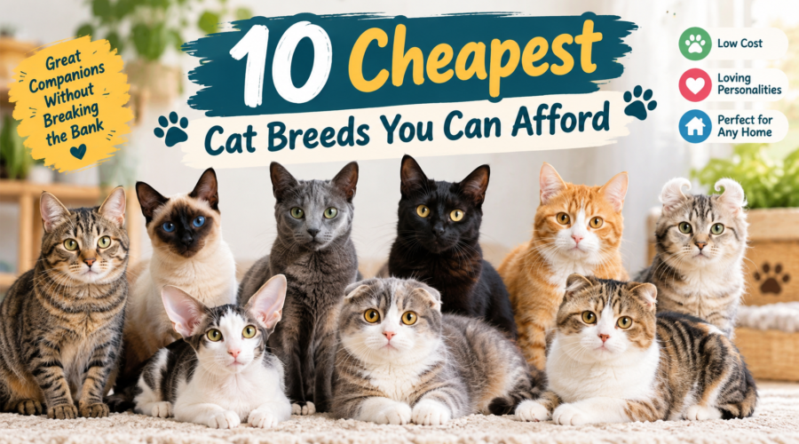 10 cheapest cat breeds you can afford