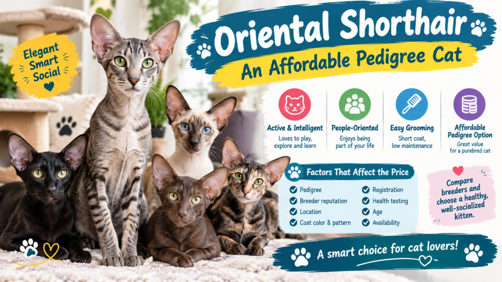 Oriental Shorthair – an affordable pedigree cat