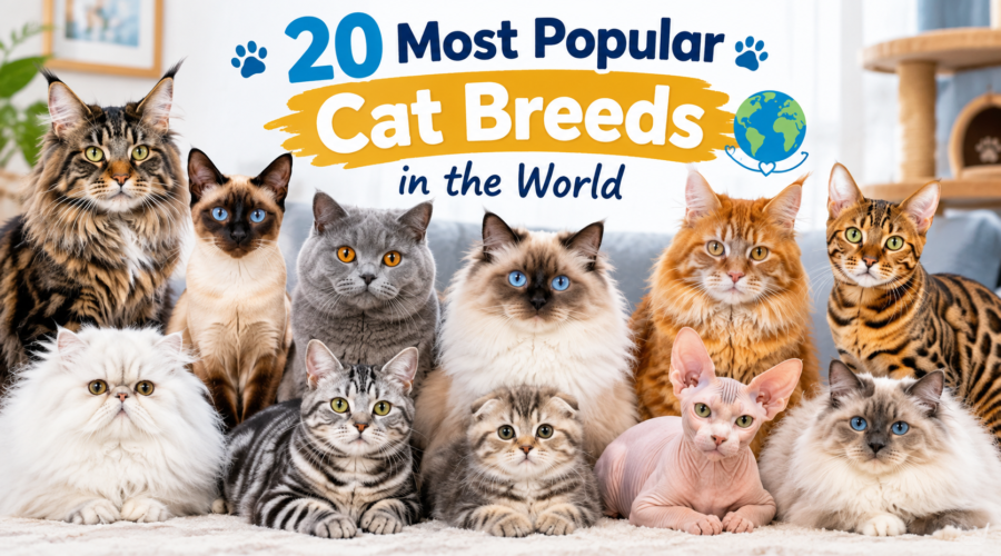 20 most popular cat breeds in the world