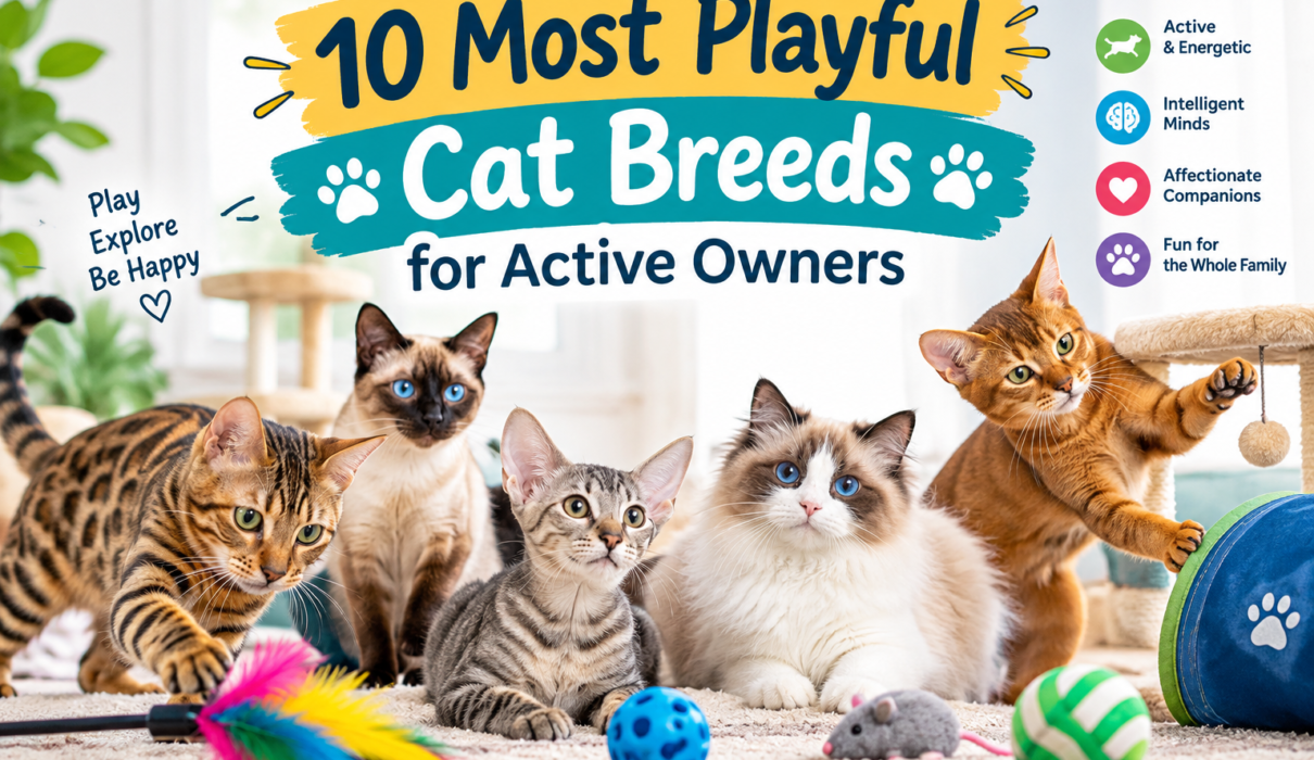10 most playful cat breeds for active owners