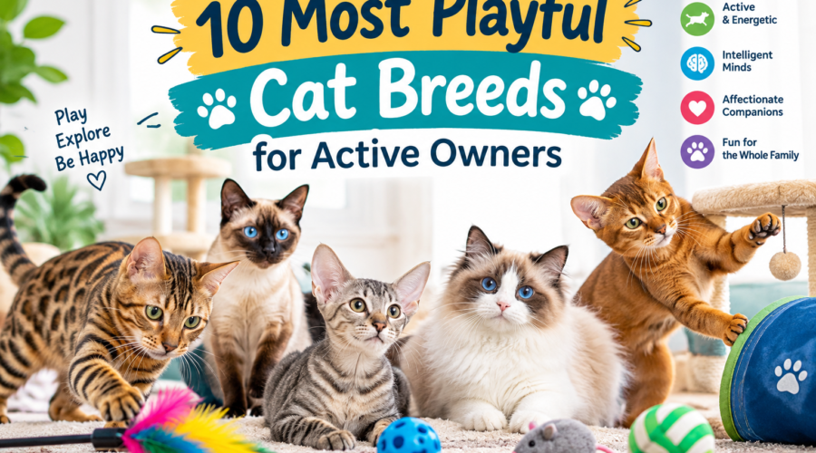 10 most playful cat breeds for active owners