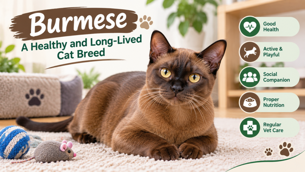 Burmese cat – a healthy and long-lived cat breed
