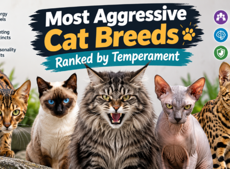 Most aggressive cat breeds ranked by temperament
