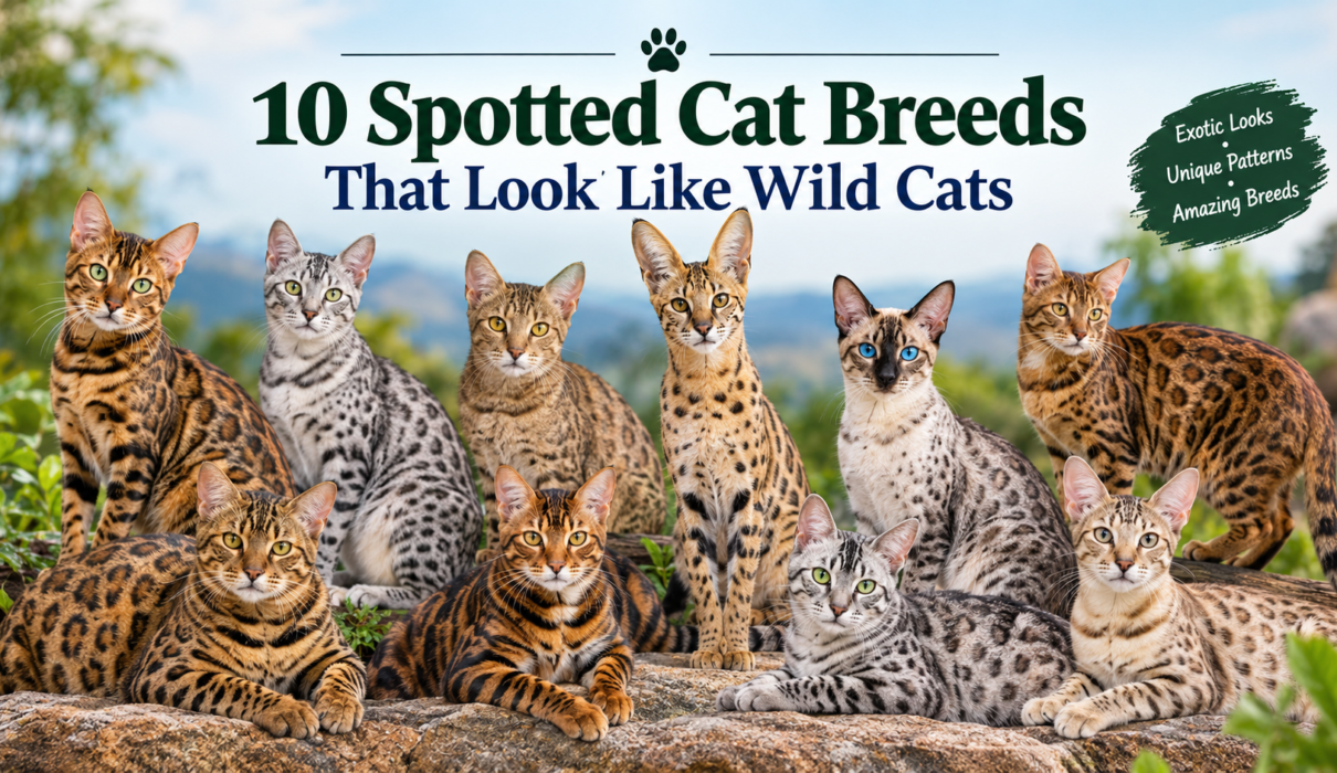 10 spotted cat breeds that look like wild cats