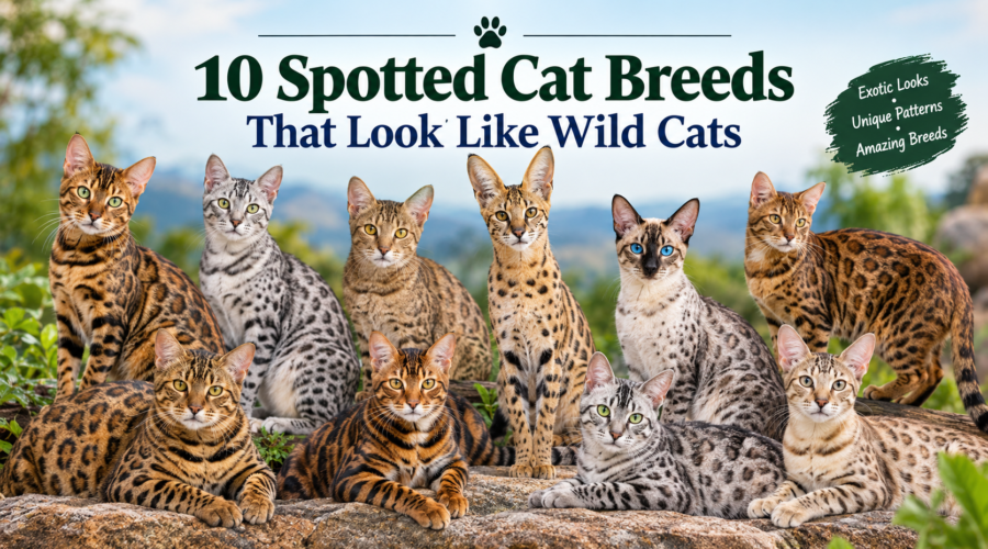 10 spotted cat breeds that look like wild cats