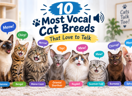 10 most vocal cat breeds that love to talk, featuring talkative cats such as Siamese, Bengal, Maine Coon, Oriental Shorthair, Ragdoll, Scottish Fold, Burmese, and Sphynx