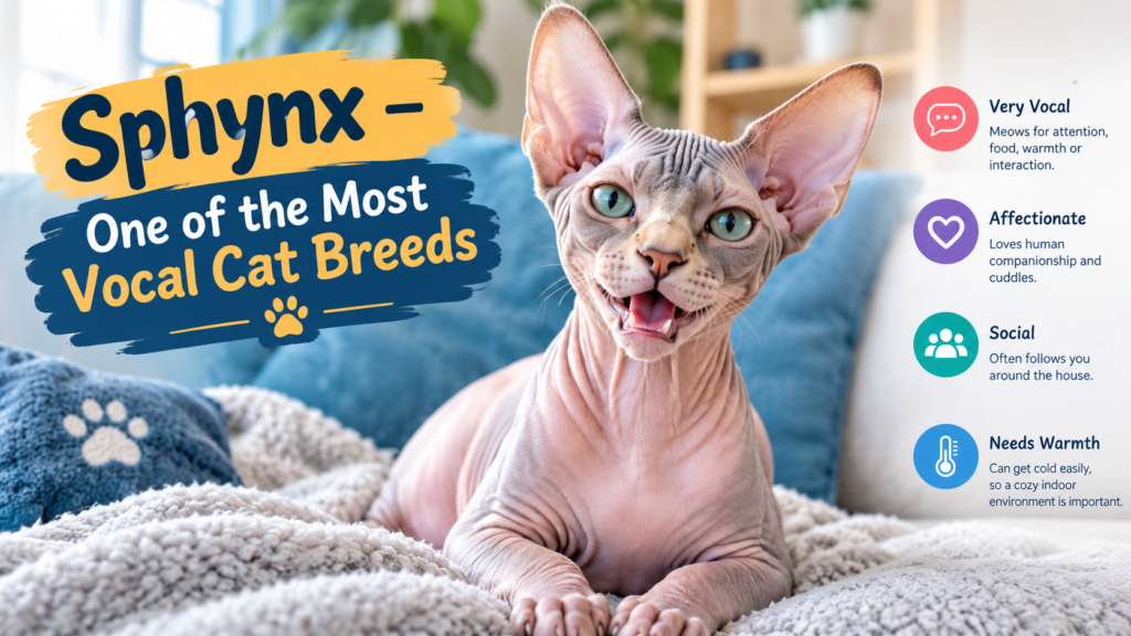  Sphynx cat – one of the most vocal cat breeds