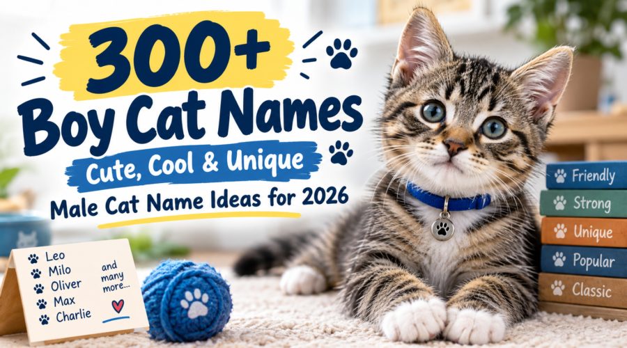 300+ boy cat names with cute, cool, and unique male cat name ideas for 2026