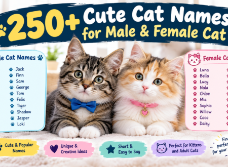 250+ cute cat names for male and female cats with adorable kittens