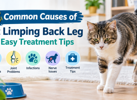 Cat limping on back leg with common causes and easy treatment tips