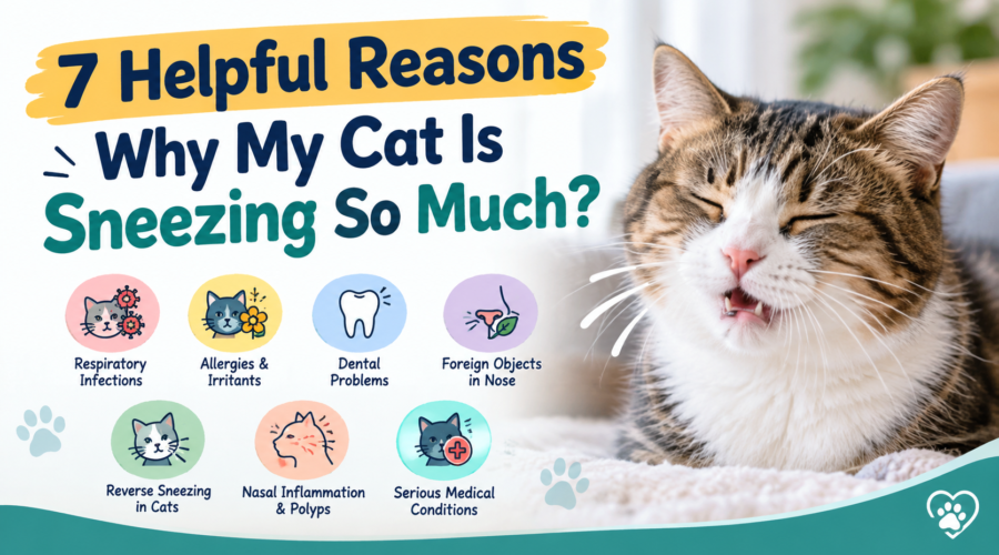 Cat sneezing with seven common ozcauses including allergies, dental problems, and respiratory infections or Why My Cat Is Sneezing So Much?