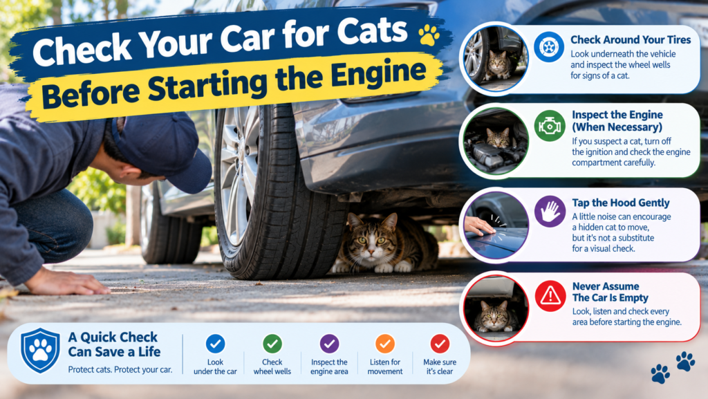 how to keep a cat off a car