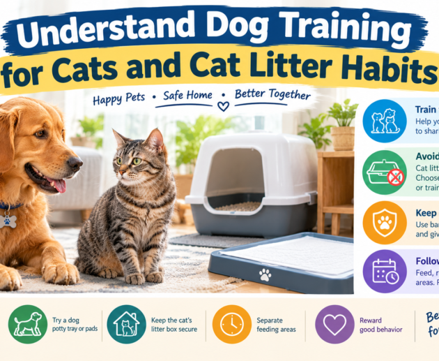 Cat Door Training: 5 Easy Steps to Give Your Cat More Freedom, featuring a tabby cat walking through a pet door with five essential training tips.